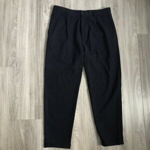 COS Wool Pants Pleated Navy Trousers Mens 34R